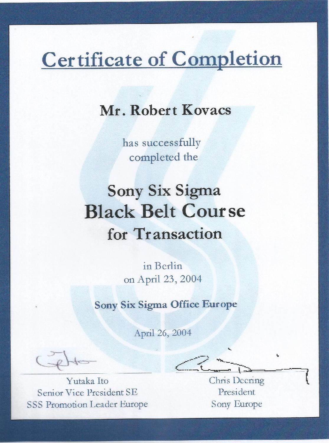LEAN eszközök, LEAN szakmérnök - black-belt-certification-1
